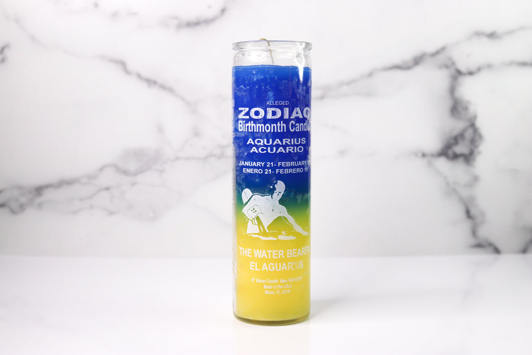 Aquarius Zodiac Candle