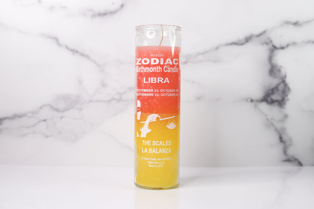 Libra Zodiac Candle