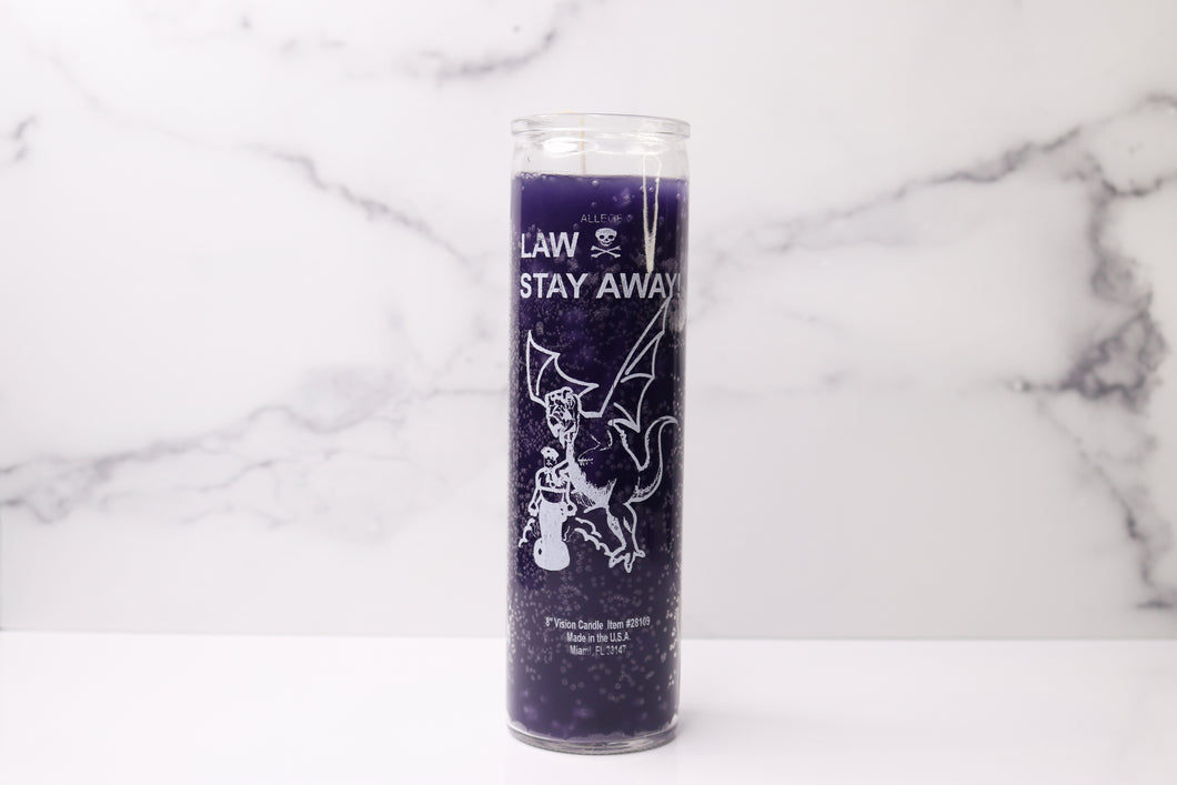 Law Stay Away Candle